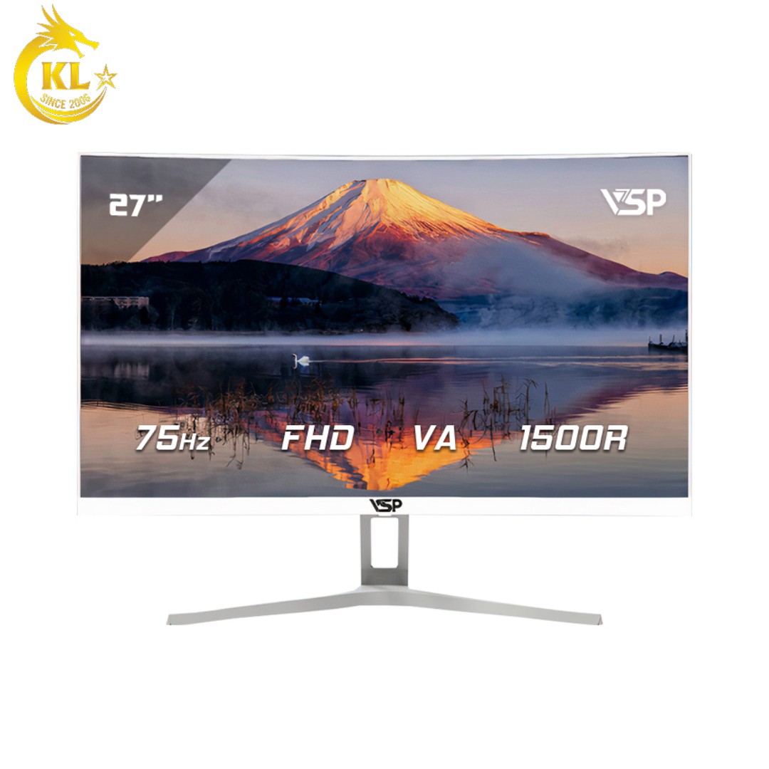 Màn hình Cong VSP CM2705H 27 inch Full HD VA 75Hz Có loa (Trắng)